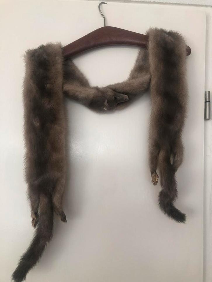 Vintage Nerts Bont Stola, Kleding | Dames, Hoeden en Petten, Gedragen, One size fits all, Ophalen of Verzenden