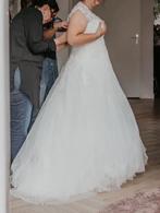 Bruidsjurk maat 42-44, gereinigd, Ophalen of Verzenden, Zo goed als nieuw, Wit, Trouwjurk