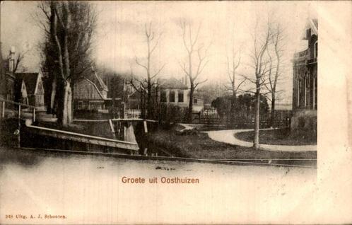 Oosthuizen - Groete uit, Verzamelen, Ansichtkaarten | Nederland, Gelopen, Noord-Holland, Voor 1920, Ophalen of Verzenden