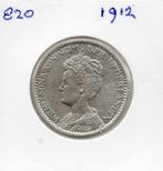 WILHELMINA GULDEN 1912  ZILVER, Postzegels en Munten, Munten | Nederland, 1 gulden, Zilver, Ophalen of Verzenden, Koningin Wilhelmina