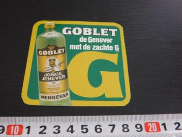 sticker GOBLET de Genever met de zachte G  WENNEKER  beschikbaar voor biedingen