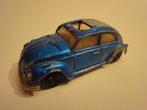 blauwe Volkswagen Kever Beetle #202 Majorette, Hobby en Vrije tijd, Modelauto's | Overige schalen, Gebruikt, Ophalen of Verzenden
