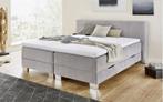 Boxspring Gerind 180 x 200, Ophalen of Verzenden, 180 cm, 200 cm, Grijs
