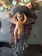 Houten Wandconsole Engel Putti, Ophalen of Verzenden