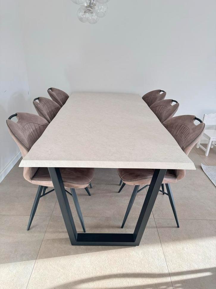 Eettafel 200x90cm, Huis en Inrichting, Tafels | Eettafels, Gebruikt, 50 tot 100 cm, 150 tot 200 cm, Vijf personen of meer, Rechthoekig