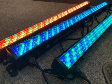 11stuks | Showtec LED bar RGB 8 Lights en DMX paneel