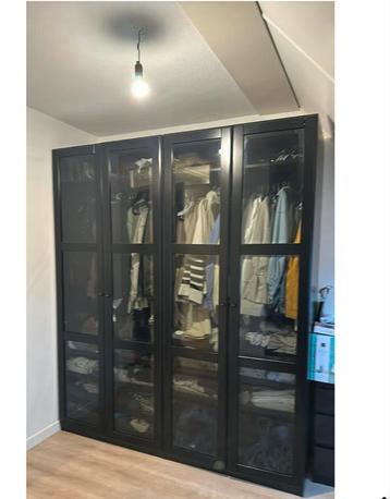 Ikea pax deuren zwart en wit en spiegel deuren beschikbaar voor biedingen