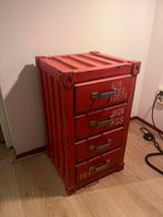Zeecontainer ladekastje, Huis en Inrichting, Kasten | Ladekasten, Ophalen, Minder dan 50 cm, Zo goed als nieuw, 3 of 4 laden