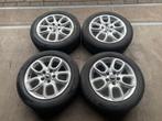 ORIGINELE MINI ONE COOPER VELGEN + BANDEN 195 55 R16 + TPMS, Gebruikt, 16 inch, ., Banden en Velgen
