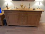 Blank eiken dressior, Huis en Inrichting, Kasten | Dressoirs, Ophalen, Zo goed als nieuw, 25 tot 50 cm, 150 tot 200 cm
