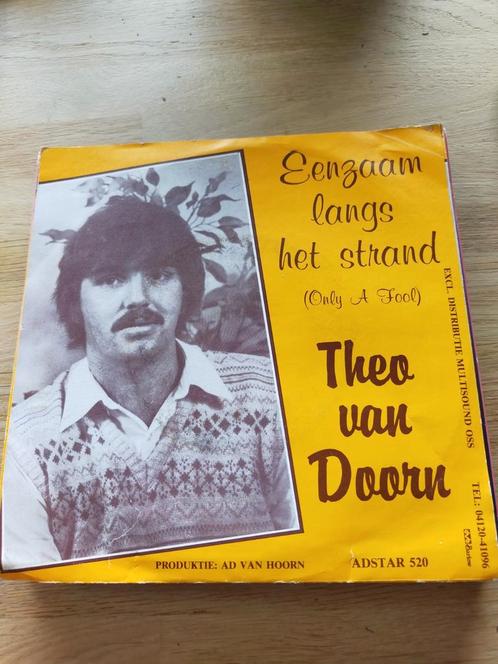 Theo van Doorn , eenzaam langs het strand, Cd's en Dvd's, Vinyl Singles, Zo goed als nieuw, Nederlandstalig, Ophalen of Verzenden