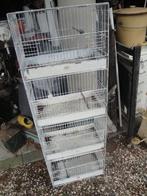stapelbare vogelkooi 4 stuks aan elkaar, Ophalen, Metaal, Vogelkooi
