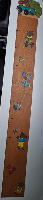 Houten groeimeter beertjes, handgemaakt tot 150cm, Ophalen of Verzenden, Nieuw, Wanddecoratie