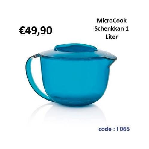 Nieuwe microcook schenkkan van 1 liter tupperware, Huis en Inrichting, Keuken | Tupperware, Nieuw, Ophalen of Verzenden