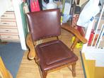 haardstoel 1 maal, Huis en Inrichting, Ophalen, Gebruikt, Bruin, Hout
