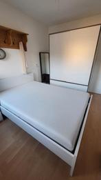 Complete slaapkamer bed + kledingkast + buro, Ophalen, Zo goed als nieuw, Tweepersoons