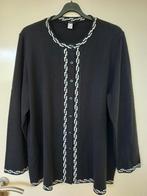 Zwart vest maat 52, met lange mouwen, ronde hals en voor kno, Trui of Vest, Nieuw, Ophalen of Verzenden, Paola