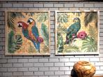 wanddecoratie Botanical green Papegaaien PTMD, Ophalen, Nieuw