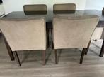 Eethoek : tafel en 5 stoelen: kersenhout, Huis en Inrichting, Ophalen, Zo goed als nieuw, 4 tot 6 stoelen