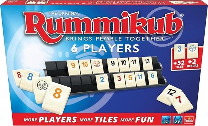 Rummikub Original 6 spelers | Nieuw, Hobby en Vrije tijd, Gezelschapsspellen | Bordspellen, Nieuw, Een of twee spelers, Drie of vier spelers