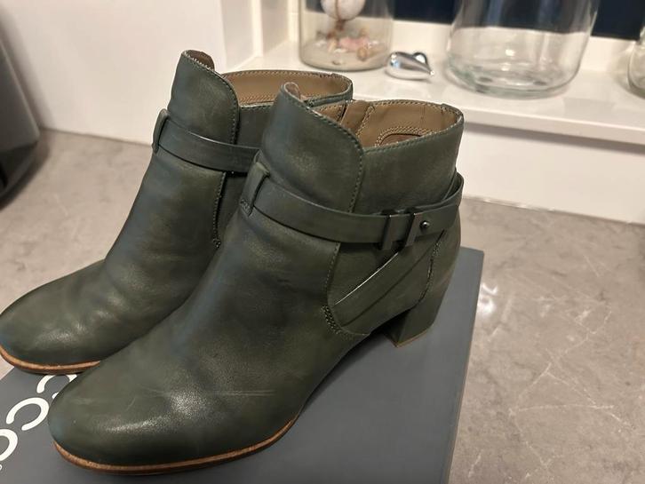 Ecco Dames Laarzen Maat 38, Kleding | Dames, Schoenen, Zo goed als nieuw, Lage of Enkellaarzen, Groen, Ophalen of Verzenden