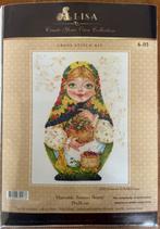 Borduur pakket van Alisia : Matreshki ‘Summer Beauty ‘🪆, Hobby en Vrije tijd, Ophalen of Verzenden, Nieuw, Borduurpakket