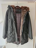 Groene Parka met Bontkraag - Maat s, Groen, Ophalen, Maat 38/40 (M), Onbekend
