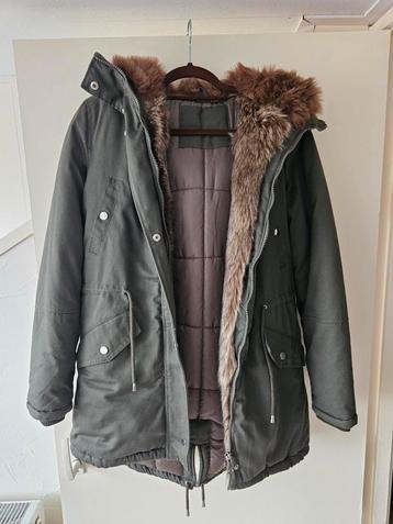 Groene Parka met Bontkraag - Maat s beschikbaar voor biedingen
