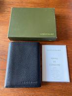 Longchamp portefeuille zwart leer, Ophalen of Verzenden, Zo goed als nieuw, Leer, Zwart