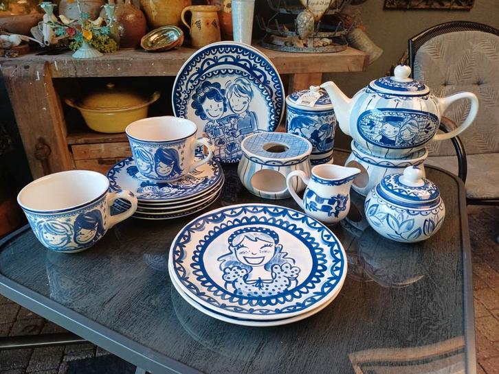 Blond Amsterdam Delfts Blond Servies 18-delig in goede staat, Huis en Inrichting, Keuken | Servies, Zo goed als nieuw, Compleet servies