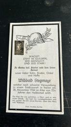 WW2 bidprentje Duitse militair Italie, Verzamelen, Verzenden, Landmacht, Duitsland
