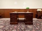 Klassiek Engels Chesterfield Bureau Partnerdesk, Ophalen