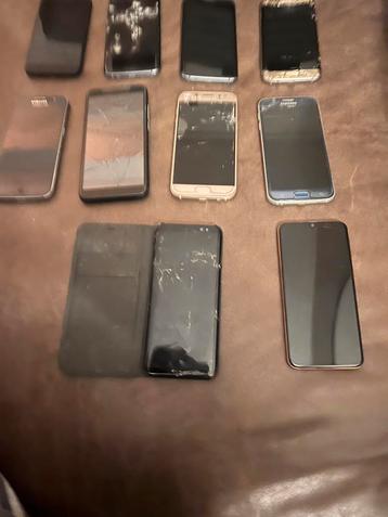 10 Samsung Donor Smartphones - Schermschade beschikbaar voor biedingen