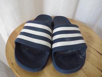 blauwe badslippers mt 43 Adidas beschikbaar voor biedingen