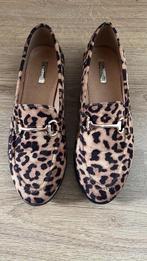 Schoenen Panterprint Instappers, Ophalen, Bruin, Instappers, Zo goed als nieuw