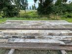 Hard houten balken azobe  voor walbeschoeiing, Tuin en Terras, Palen, Balken en Planken, Ophalen of Verzenden, Zo goed als nieuw