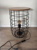 Mooie lamp, draadmand zwart. Losse deksel, Ophalen, Zo goed als nieuw, Minder dan 50 cm