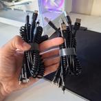 10x Spiraalkabels/Oplaadkabels - USB-C & USB-A, Ophalen of Verzenden, Nieuw, Overige merken