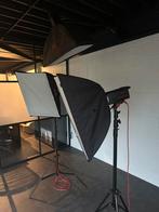 3 x softbox flitslampen met statief en draagtas, Ophalen, Zo goed als nieuw