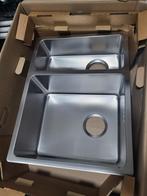 Nieuwe Blanco Spoelbak met Accessoires, Minder dan 50 cm, Nieuw, Grijs, Ophalen of Verzenden