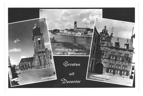 41461	Deventer	uitg 1954	mooie oude kaart	Onbeschreven, Verzamelen, Ansichtkaarten | Nederland, Ongelopen, Overijssel, 1940 tot 1960