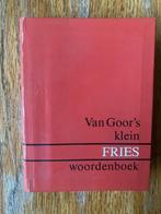 Van Goor's klein Fries Woordenboek, Boeken, Woordenboeken, Overige uitgevers, Zo goed als nieuw, Overige talen, Van Goor