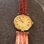 Cartier Vermeil Vendome prachtige horloge, Sieraden, Tassen en Uiterlijk, Horloges | Heren, Ophalen of Verzenden, Leer, Overige merken
