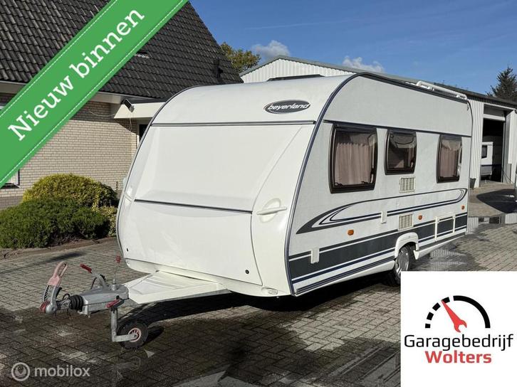 Beyerland 450 tf voortent super nette caravan, Caravans en Kamperen, Caravans, Bedrijf, tot en met 4, 1000 - 1250 kg, Rondzit