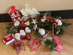 Kerstballen partij kerstman set kerstboom vintage rood, Diversen, Kerst, Ophalen of Verzenden, Zo goed als nieuw