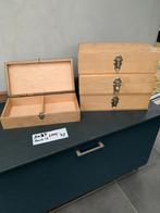 Houten kistjes met goede sluiting, Minder dan 50 cm, Gebruikt, Minder dan 50 cm, Ophalen of Verzenden