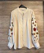Fabienne Chapot 42 blouse ecru Heidi beige Bloemen mouwen, Ophalen of Verzenden, Zo goed als nieuw, Maat 42/44 (L), Beige