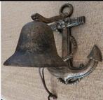 Oude Bel Deur Bel Scheeps Bel Met Anker Compleet Vintage, Antiek en Kunst, Curiosa en Brocante, Ophalen of Verzenden