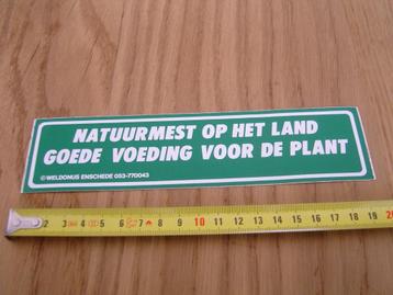 sticker Enschede Weldonus Natuurmest op het land goede voed  beschikbaar voor biedingen