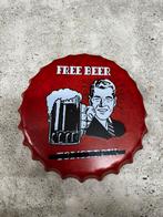 Metalen bord “Free beer”, Ophalen of Verzenden, Zo goed als nieuw